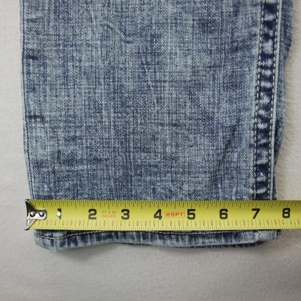 Salvage Mayhem Straight Regular‎ Fit Light Wash Jeans Buckle Exclusive 31x32